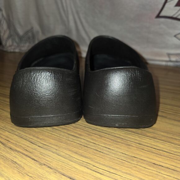 BIRKENSTOCK Sz 13 Professional Polyeurethane Black Slip On Work Logo Clogs Shoes - Picture 7 of 10